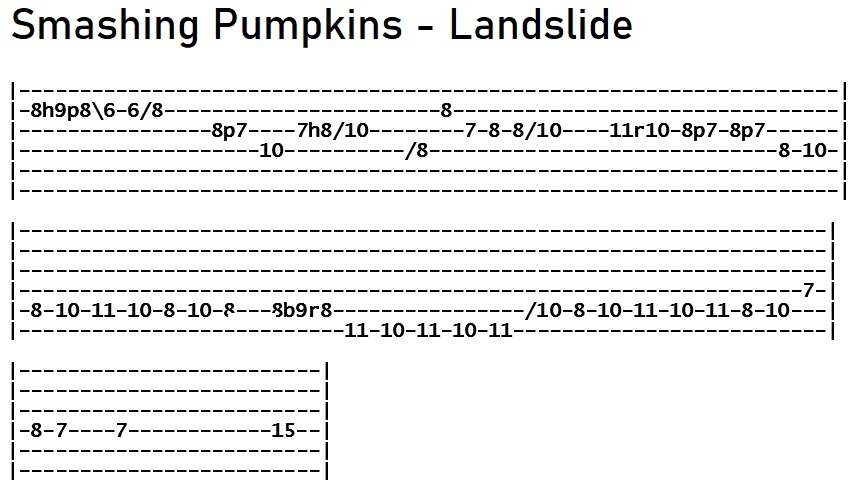 Smashing Pumpkins - Landslide